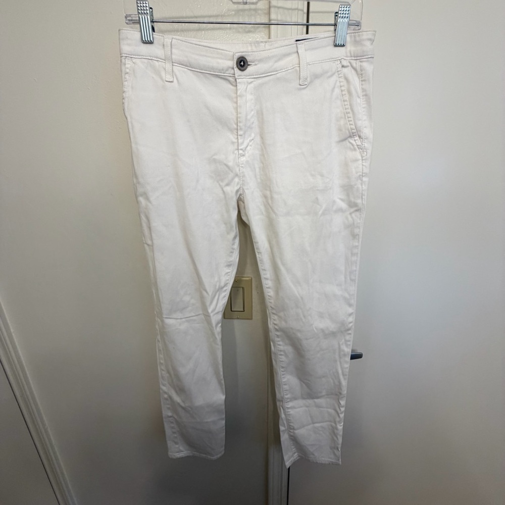 AG Adriano Goldschmied The Caden Tailored Trouser White Pants Size 27